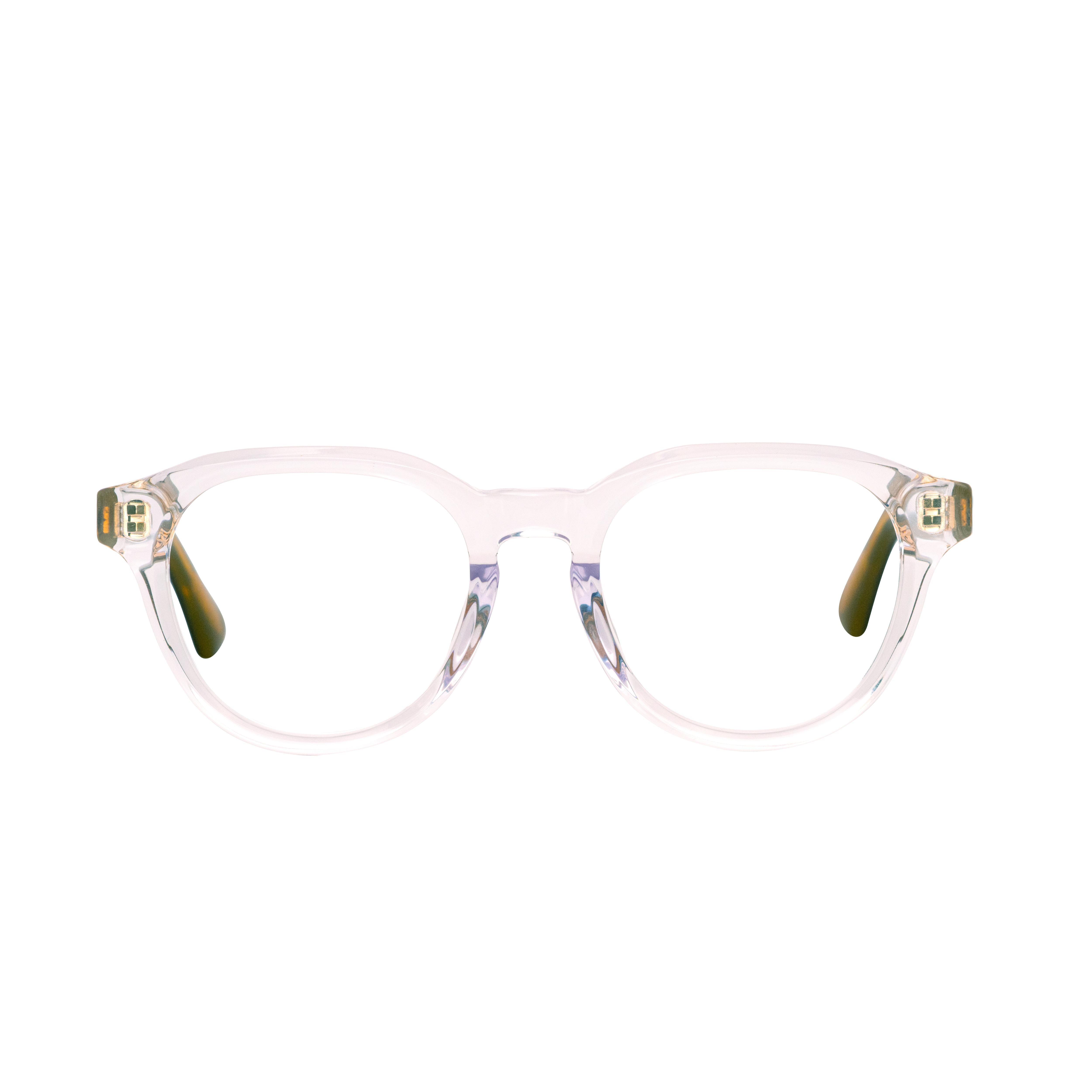 Clear Brown Round Glasses