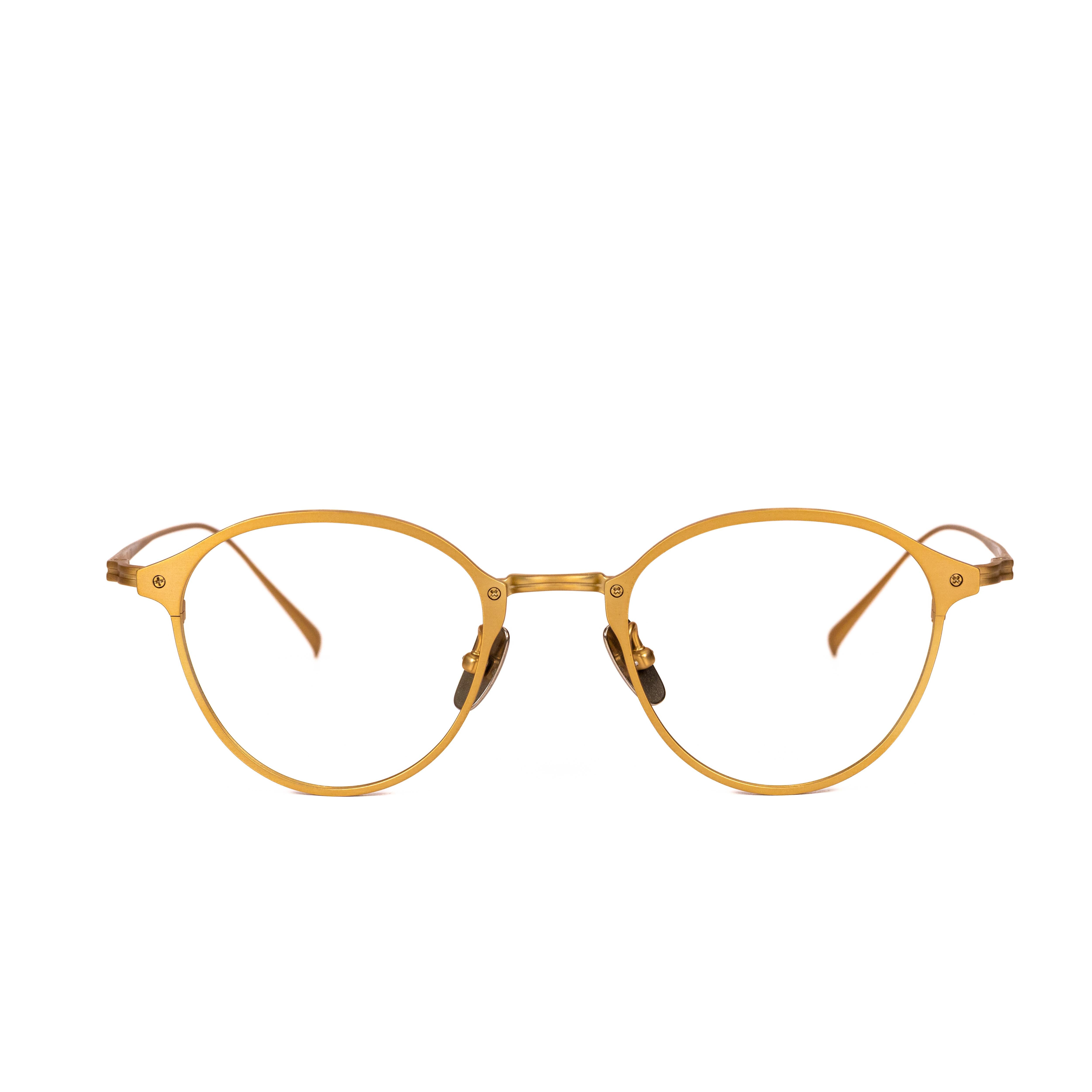 Gold Round Glasses