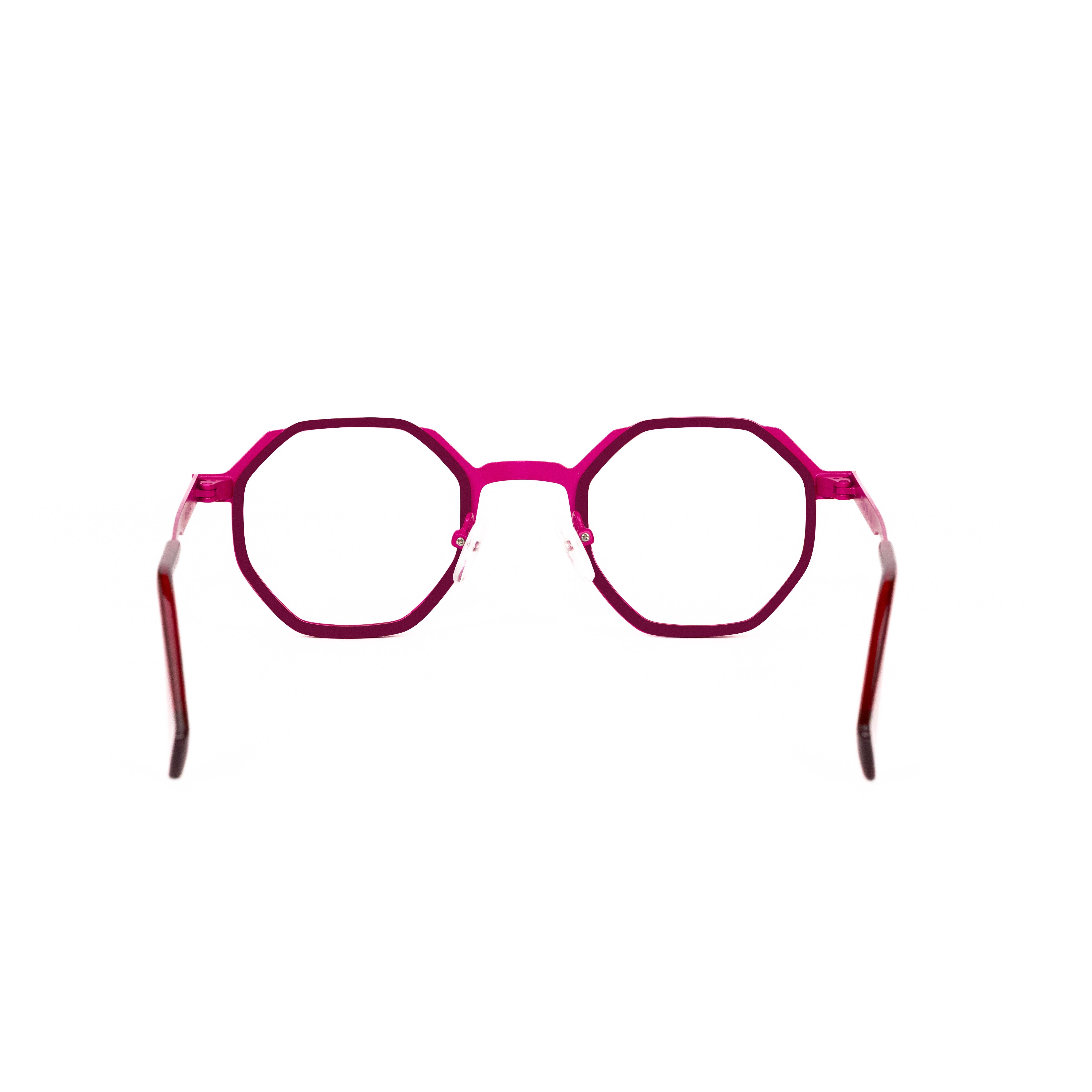 Pink Hexagon Glasses