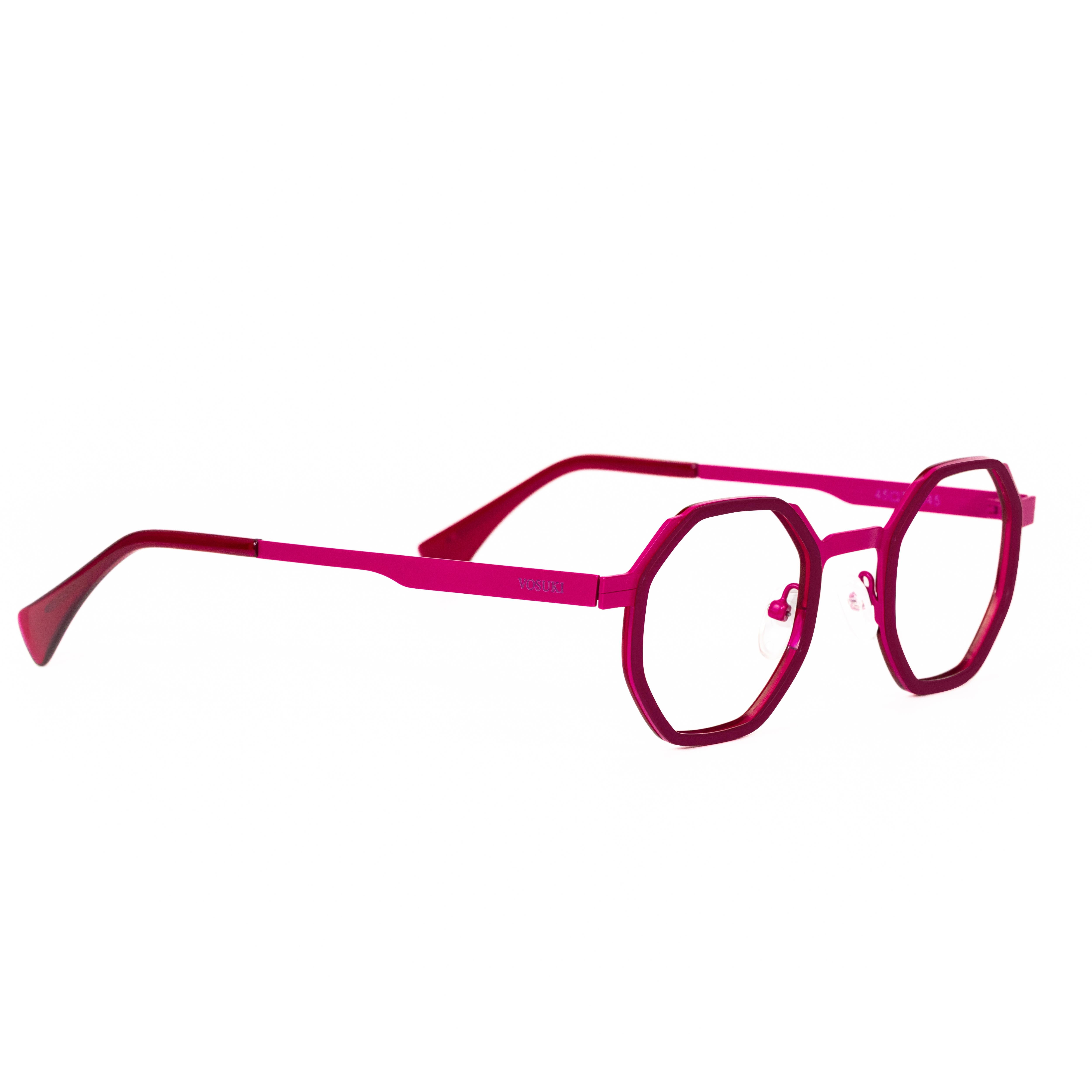 Pink Hexagon Glasses