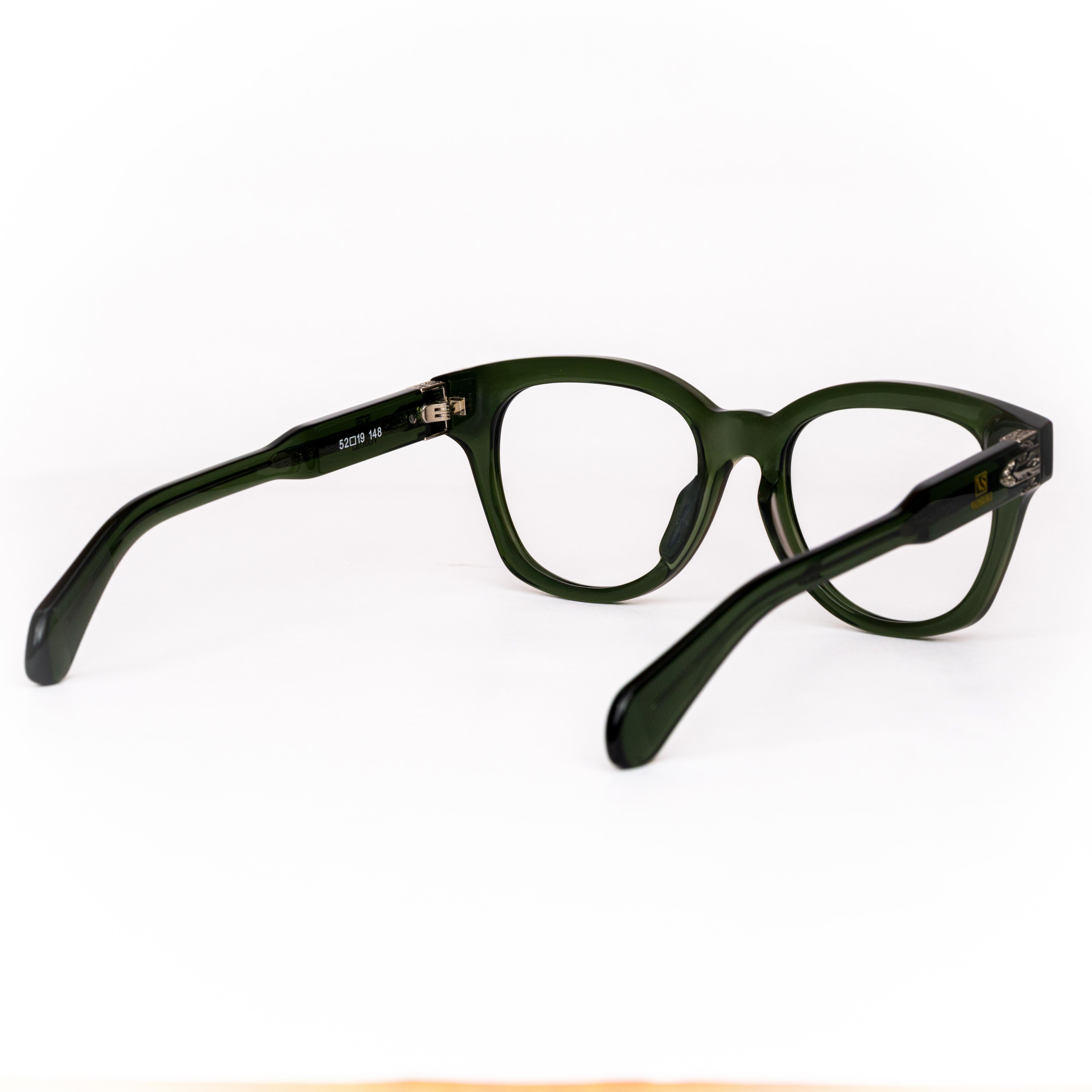 Green Square Glasses