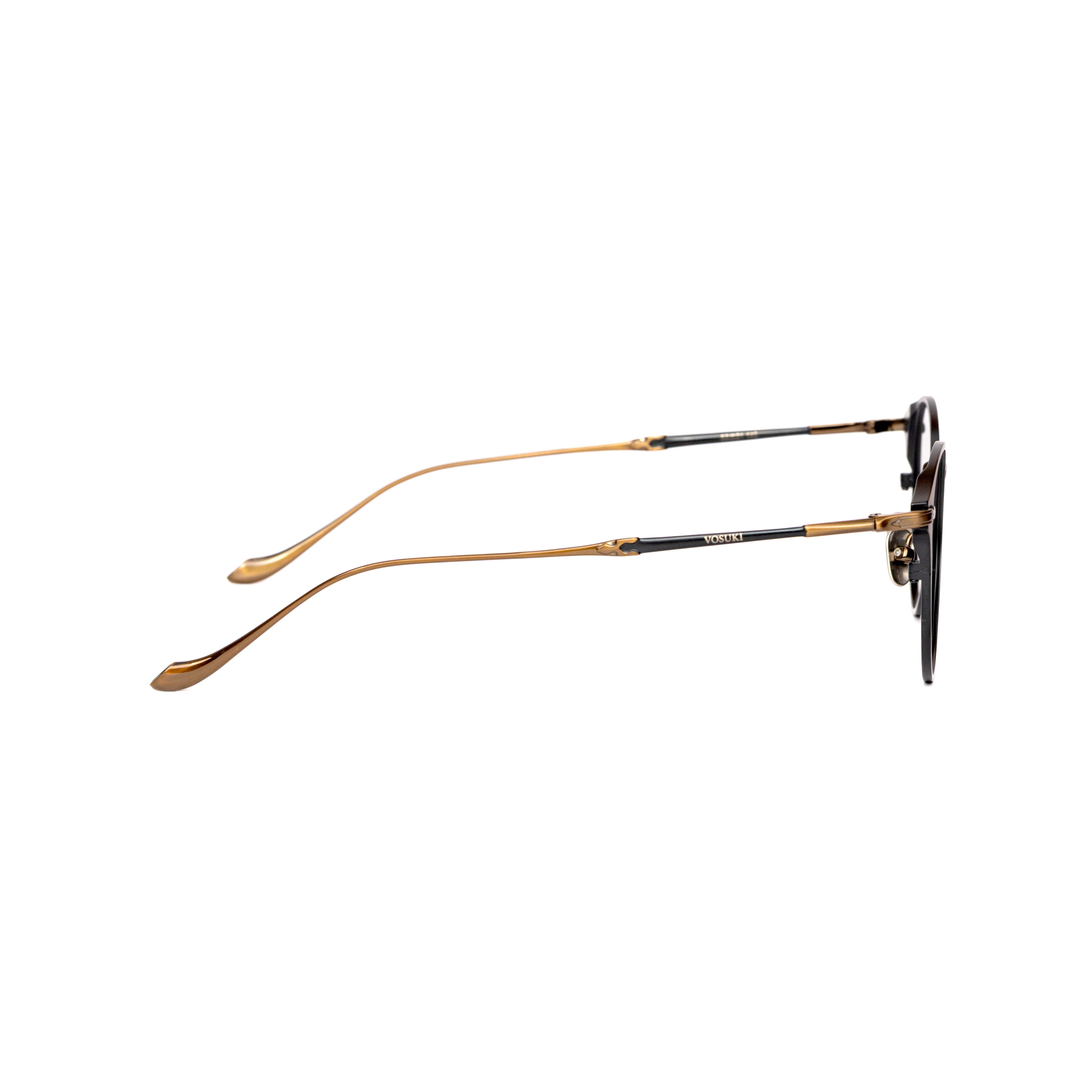 Black Bronze Round Glasses