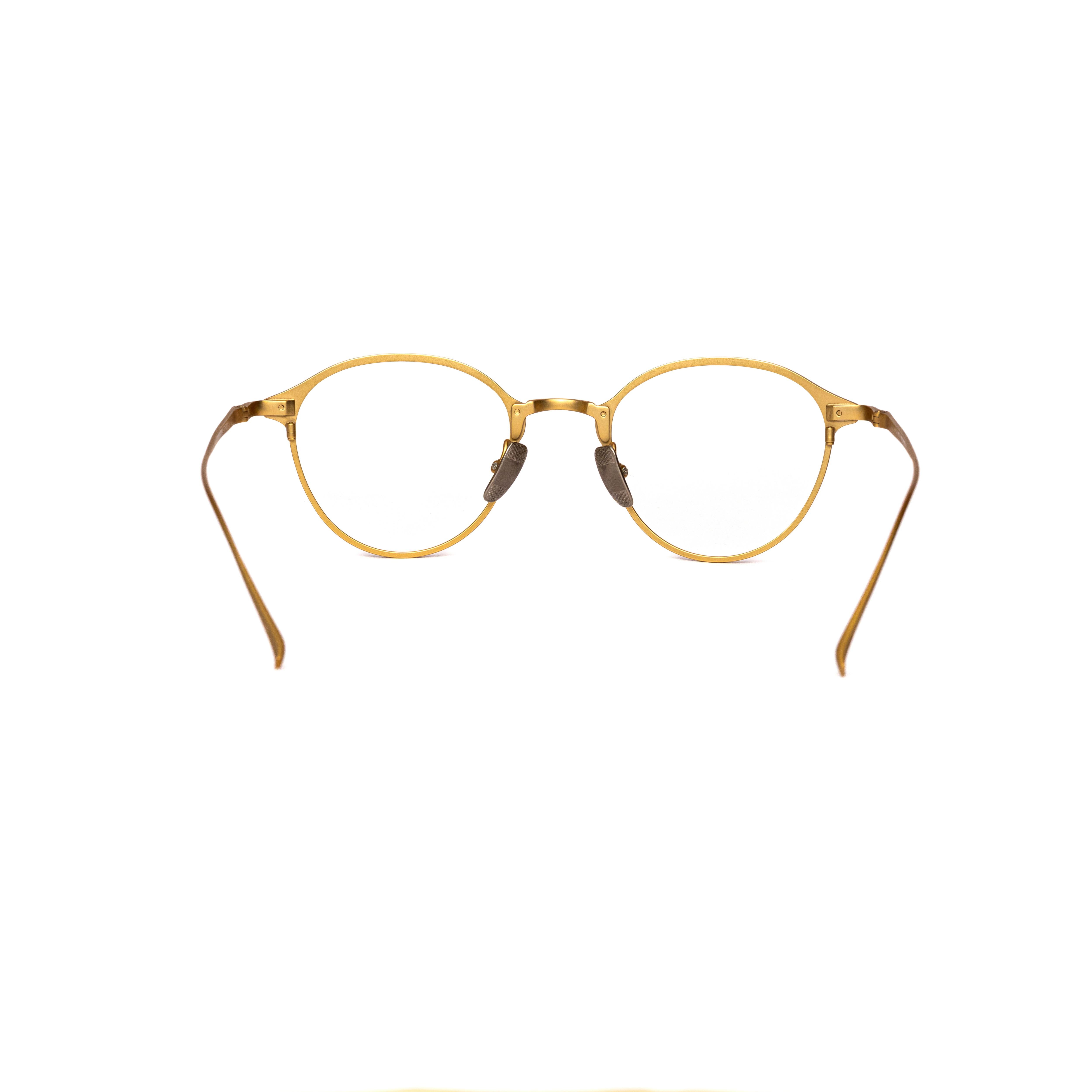 Gold Round Glasses