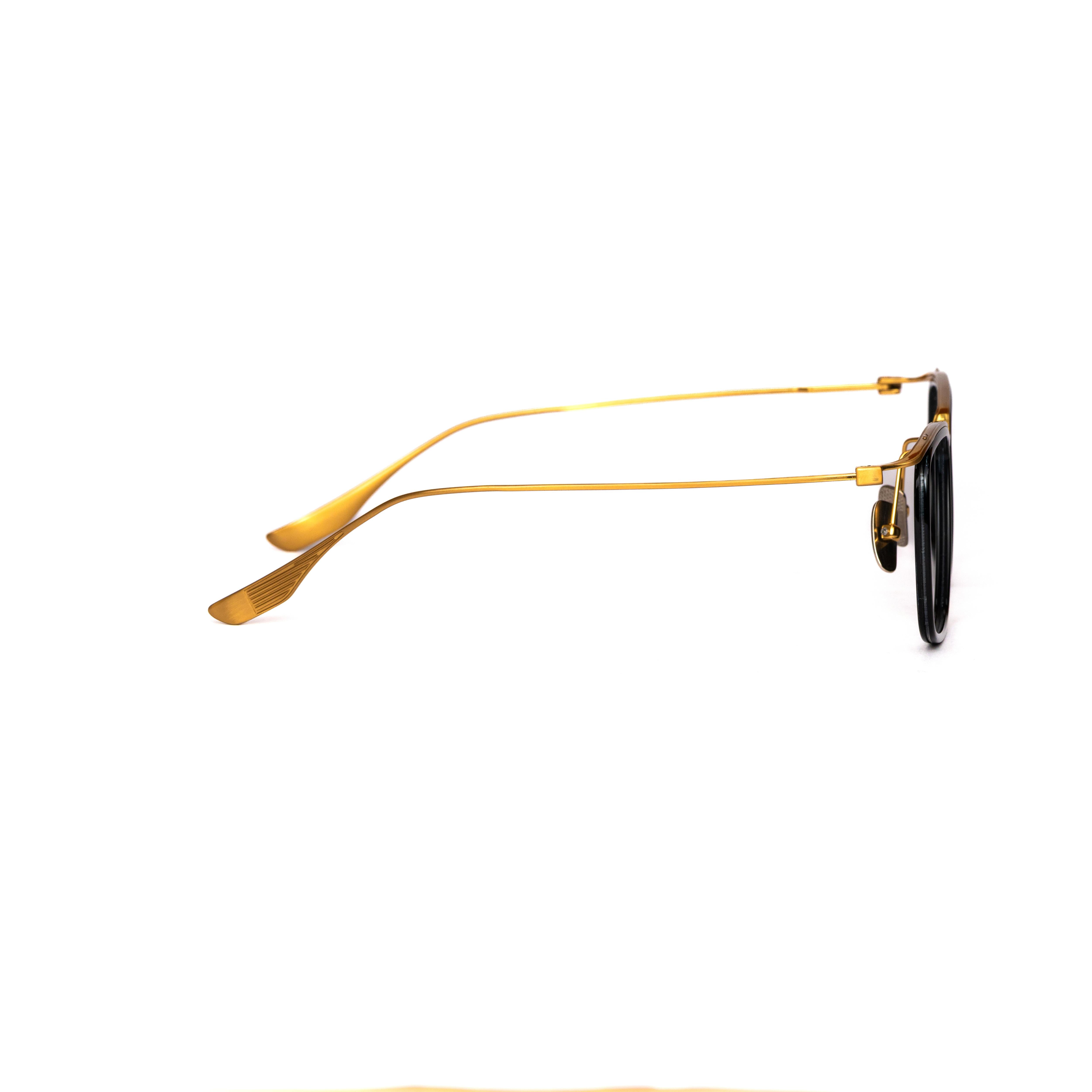 Black Gold Retro Glasses