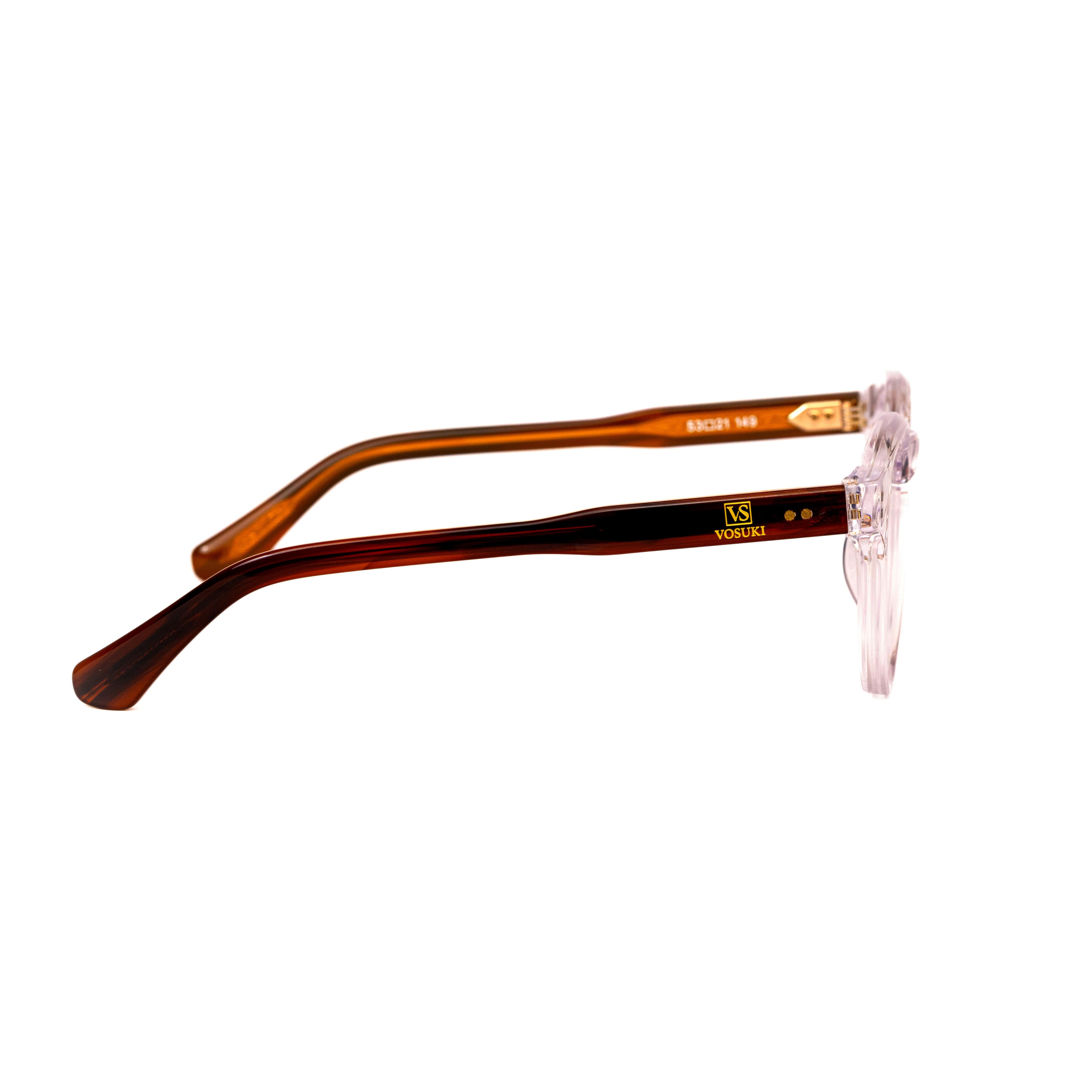Clear Brown Round Glasses