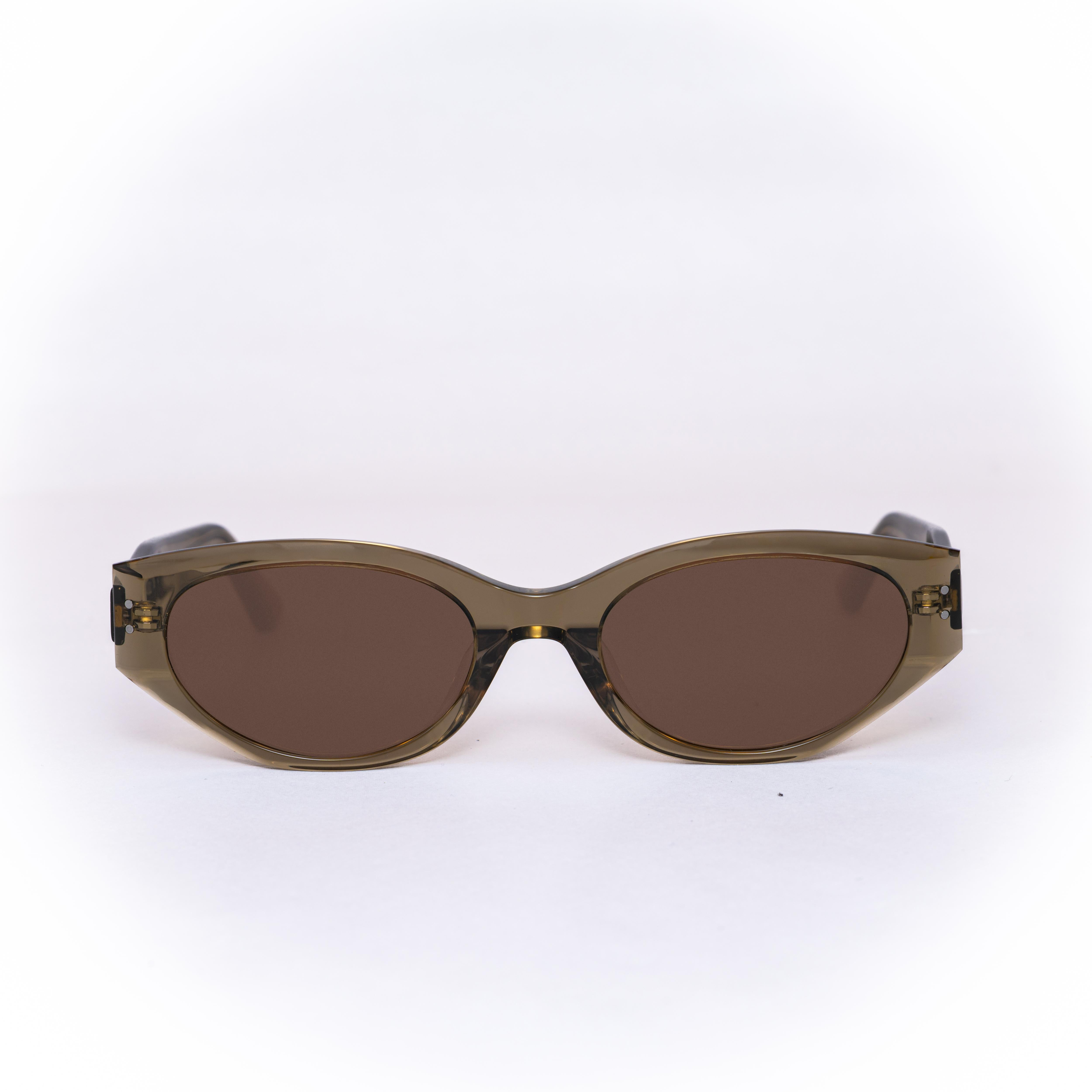 Brown Oval Shape Glasses