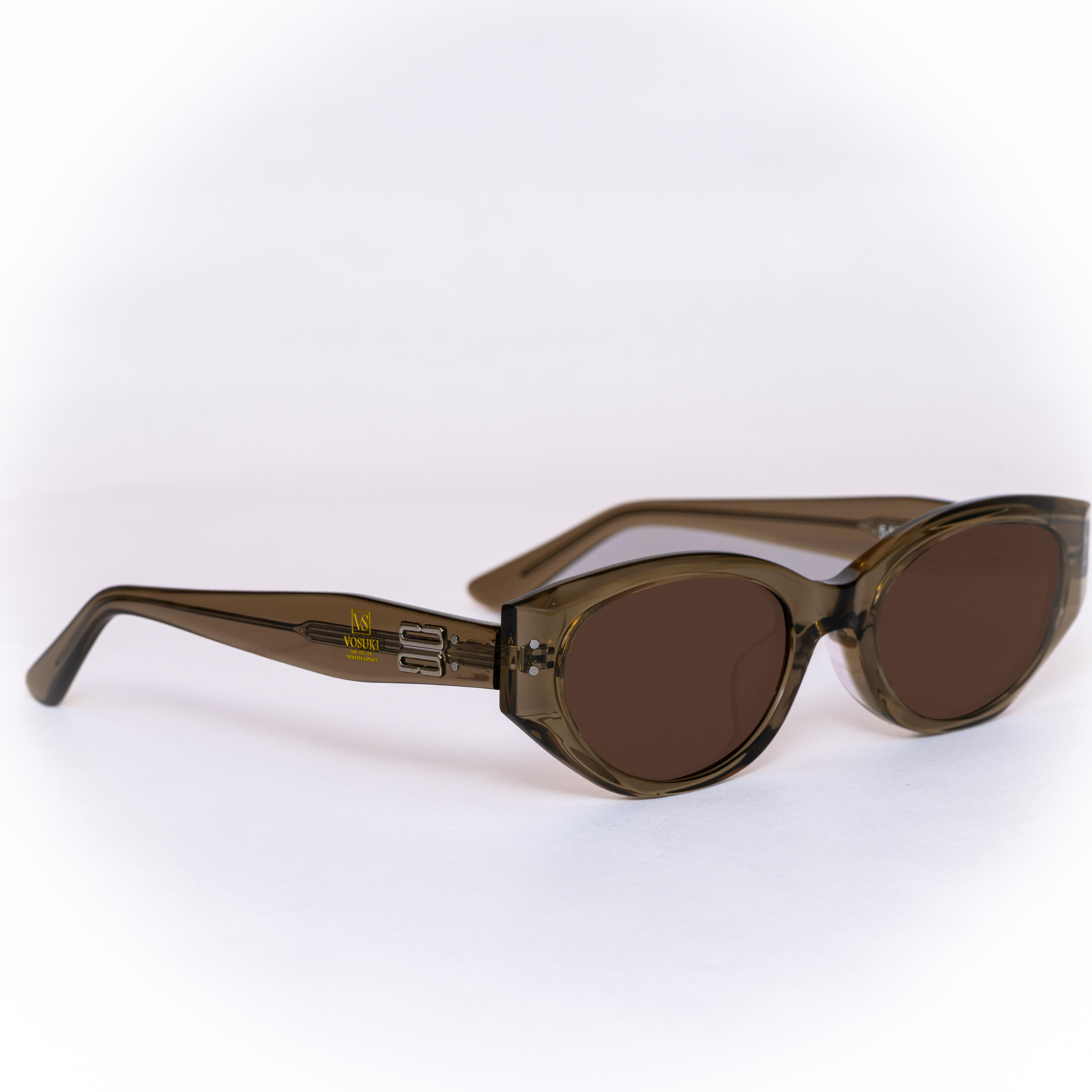 Brown Oval Shape Glasses