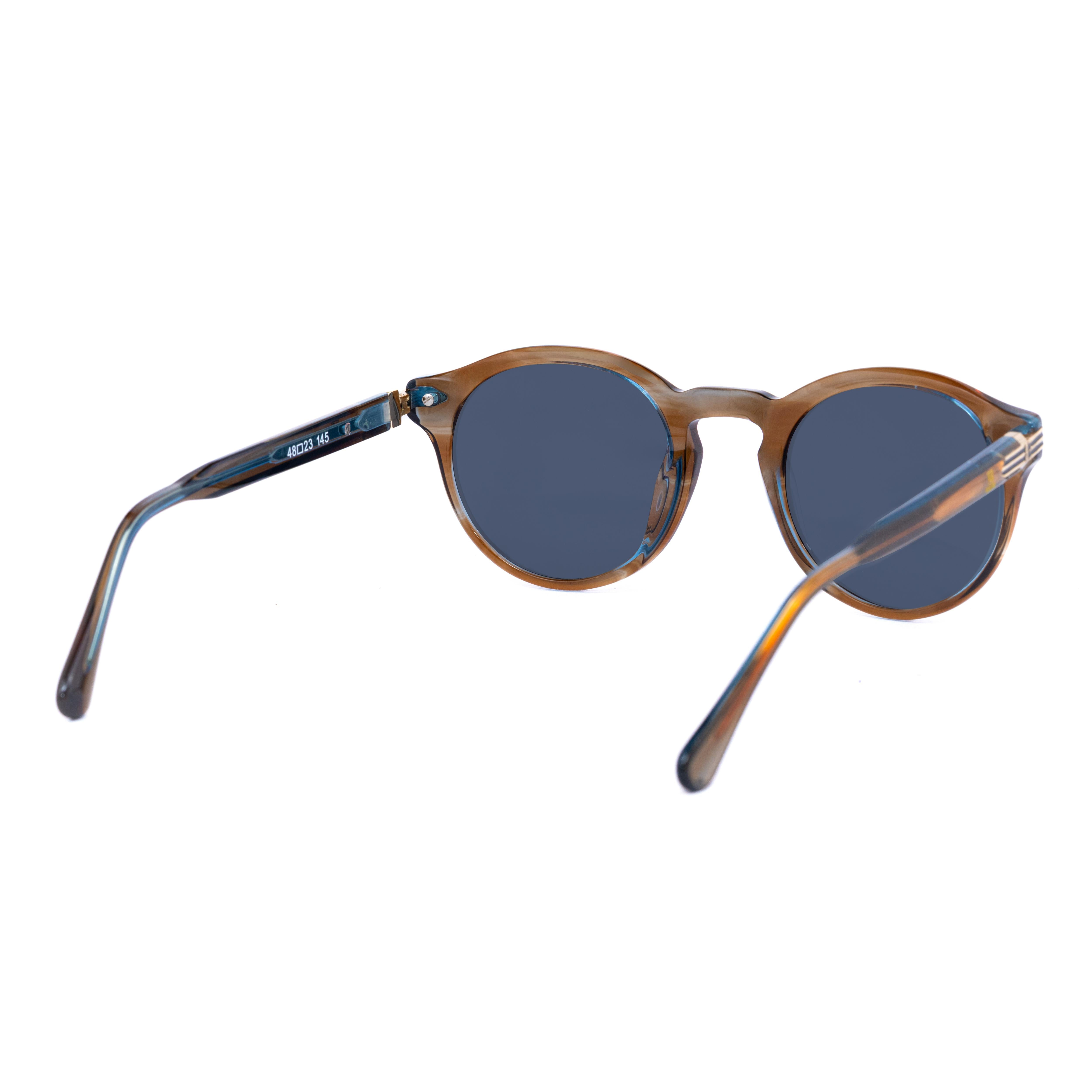 Maroon Round Glasses