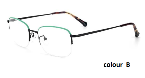 Black Half-Rim Glasses