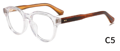 Clear Hexagon Glasses