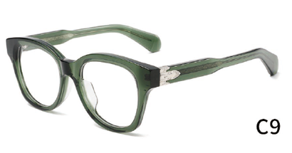 Green Square Glasses