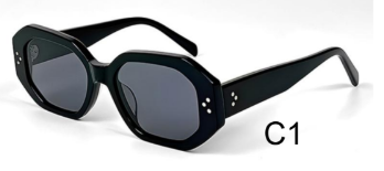 Black Hexagon Glasses