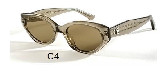 Brown Oval Shape Glasses