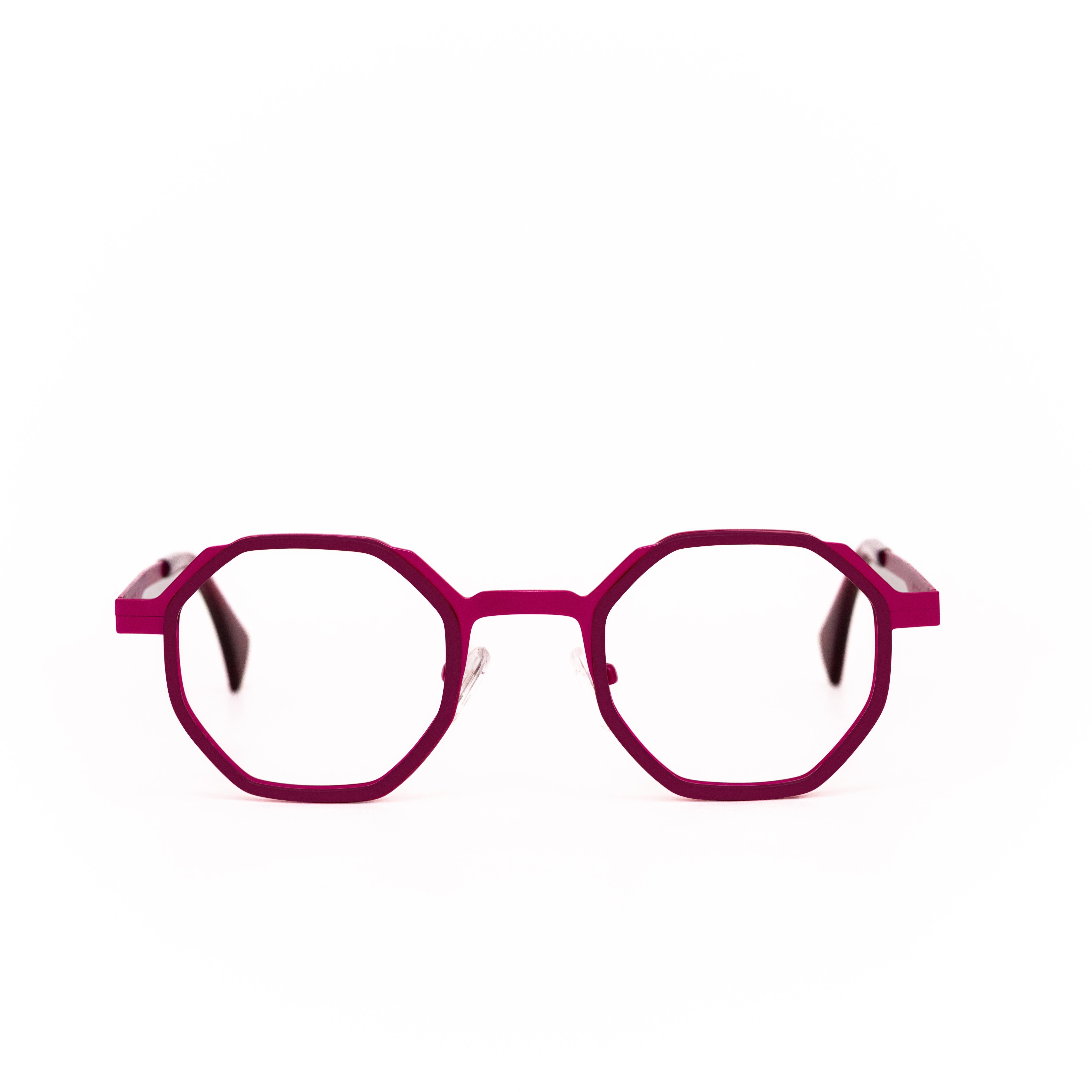Pink Hexagon Glasses