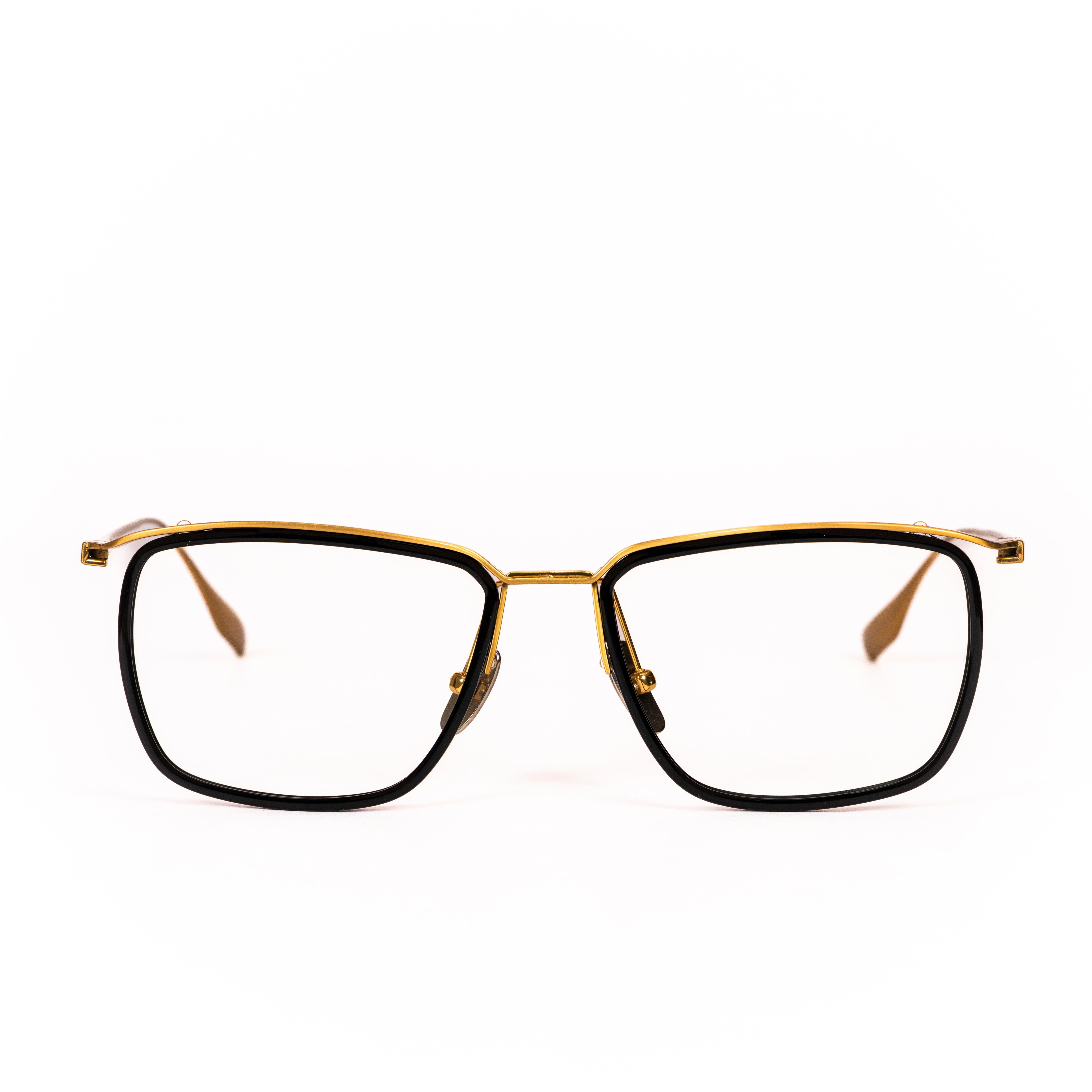 Black Gold Retro Glasses