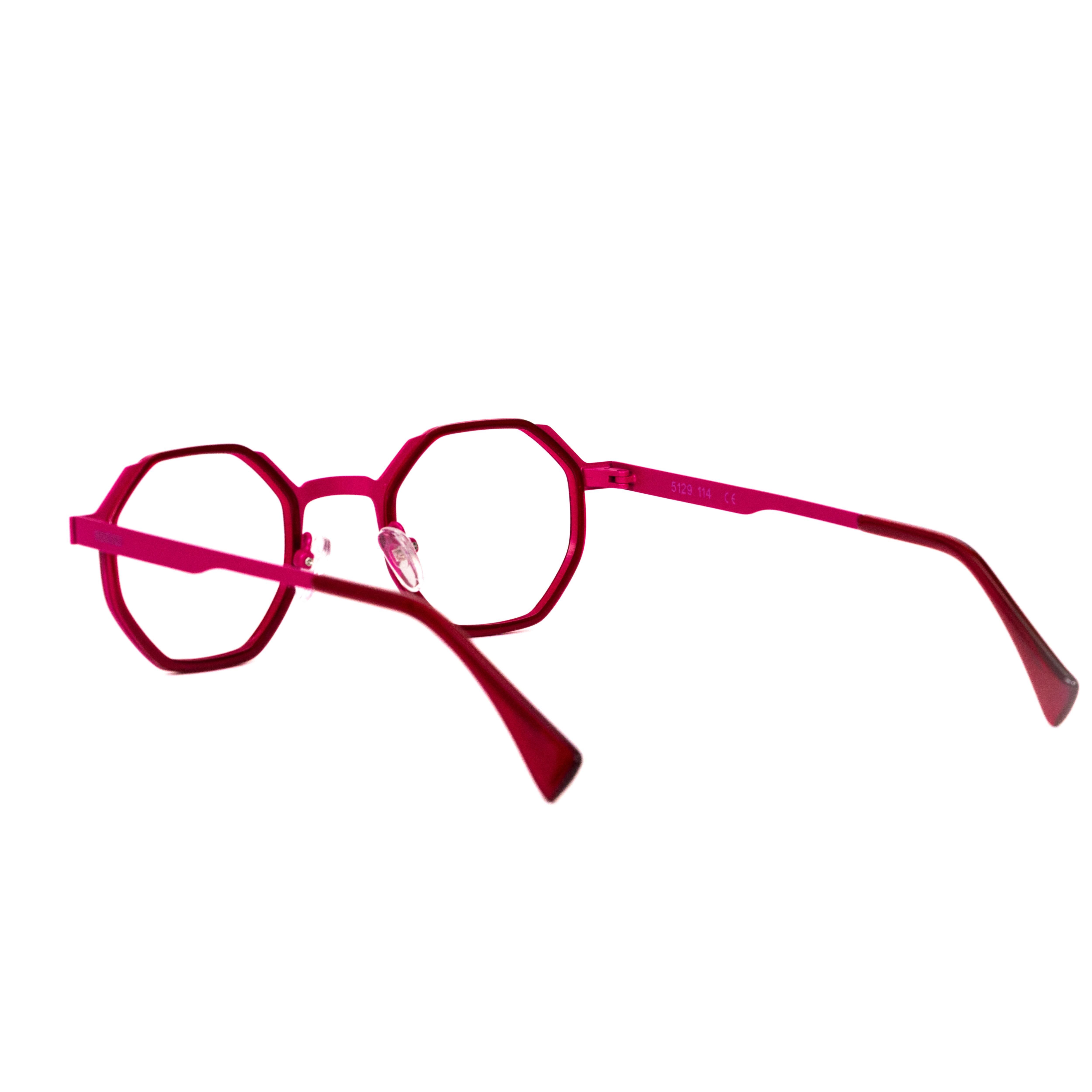Pink Hexagon Glasses