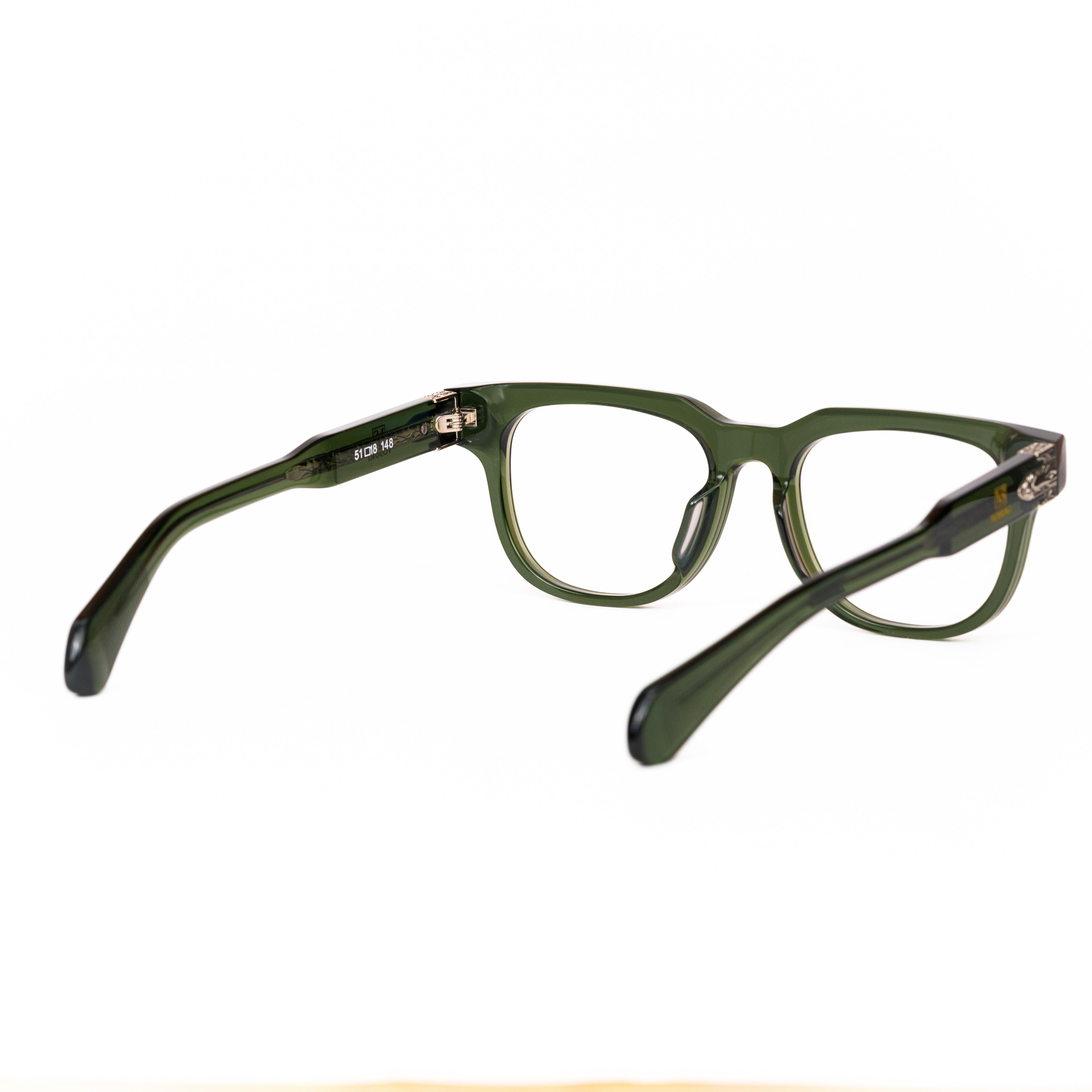 Green Wayfarer Glasses