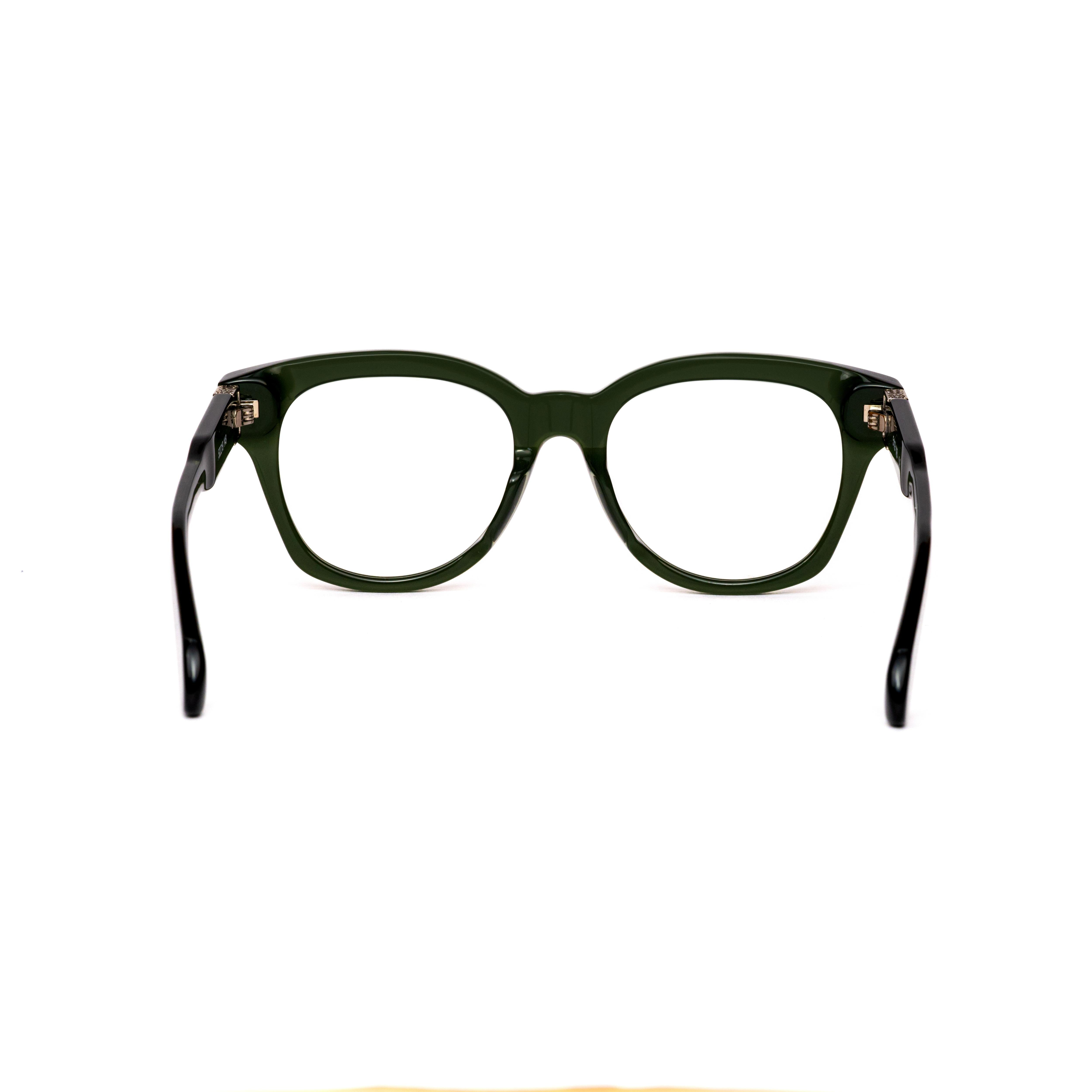 Green Square Glasses