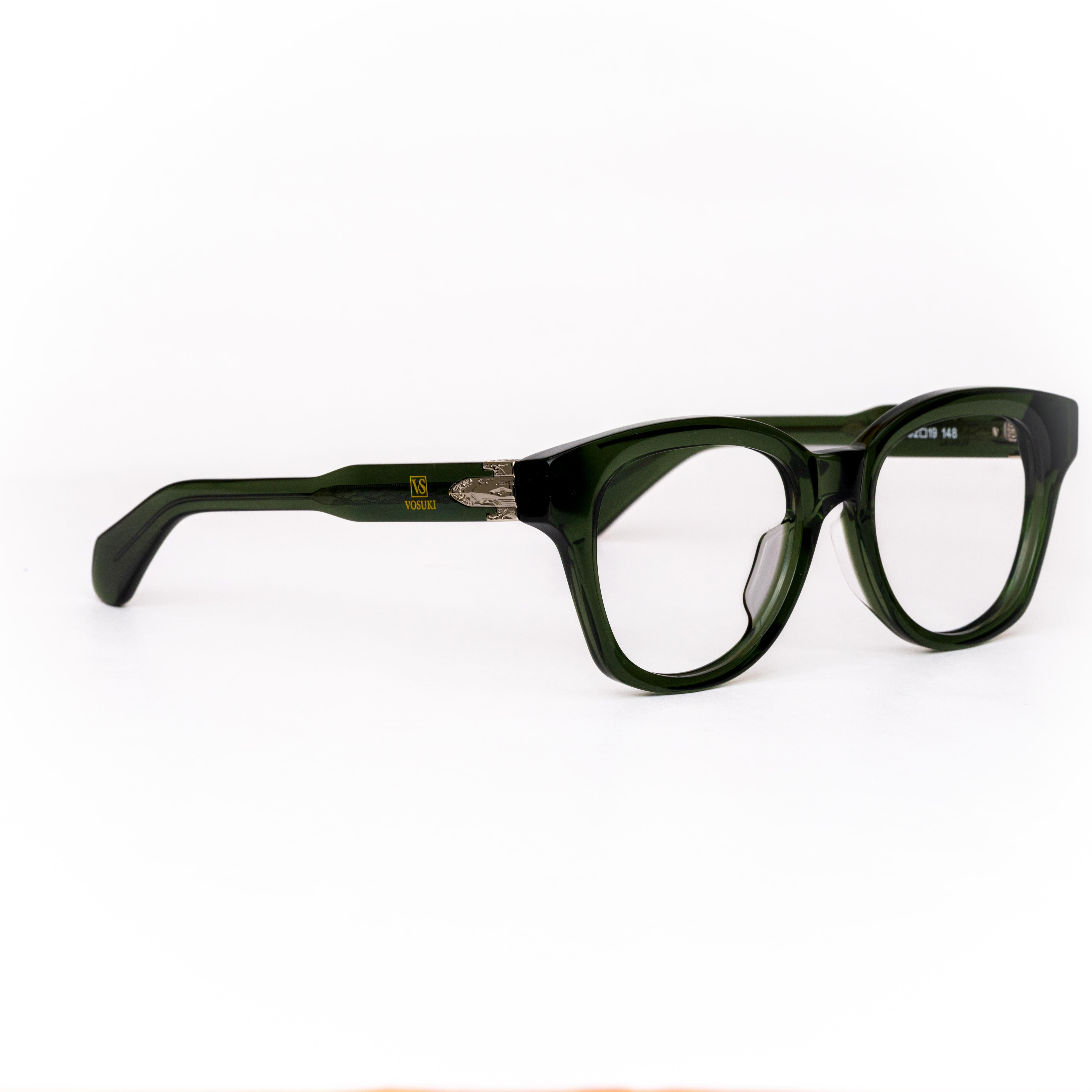 Green Square Glasses