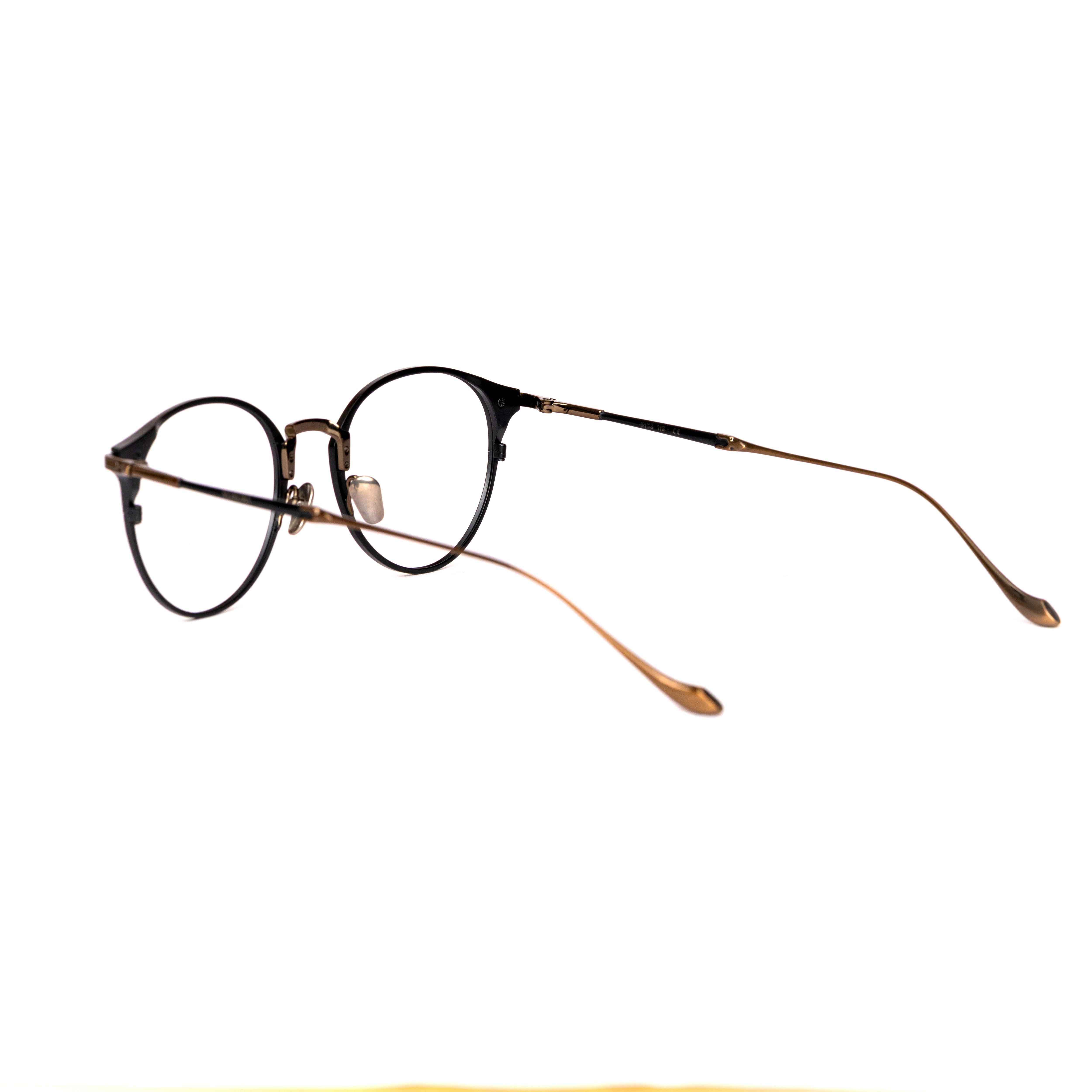 Black Bronze Round Glasses