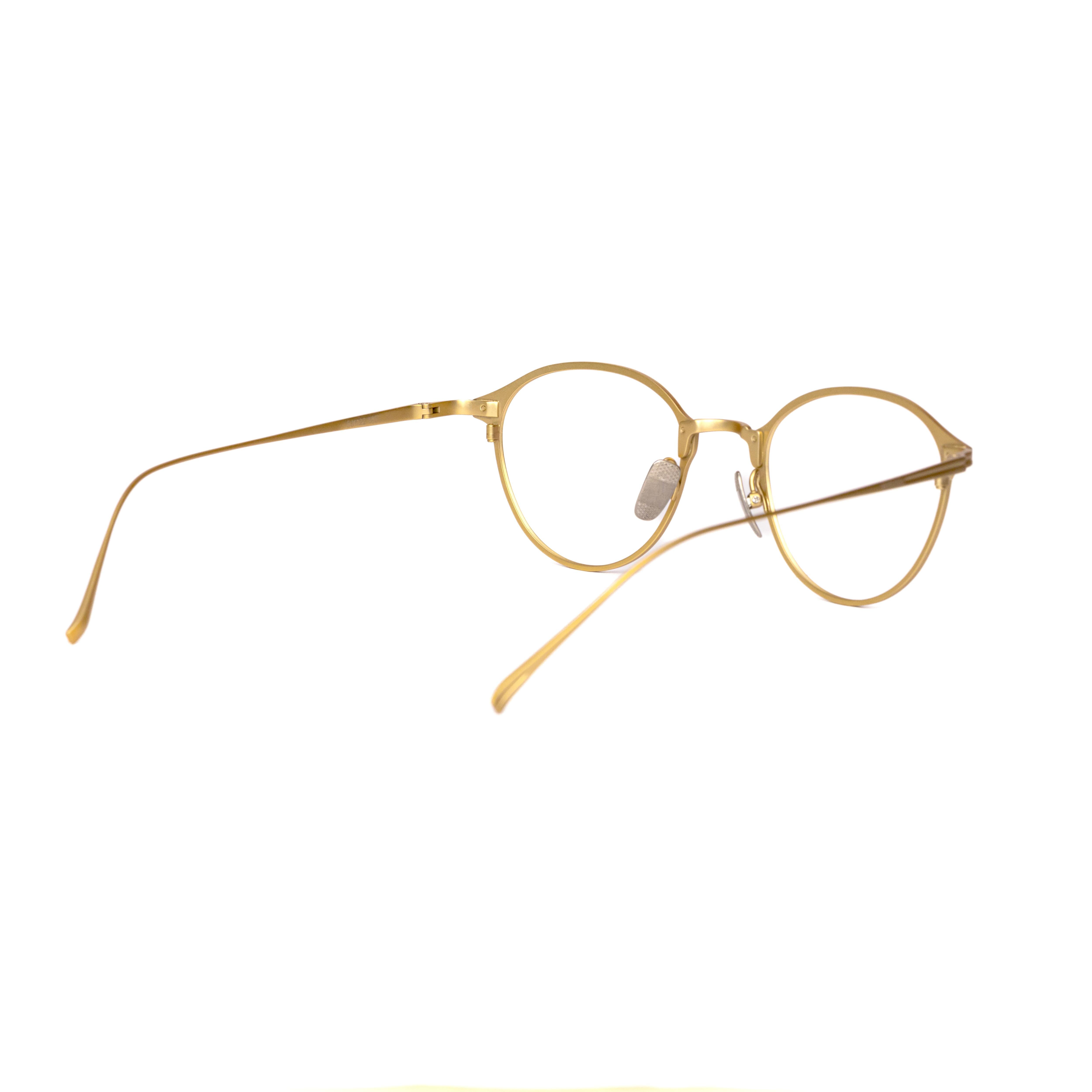 Gold Round Glasses