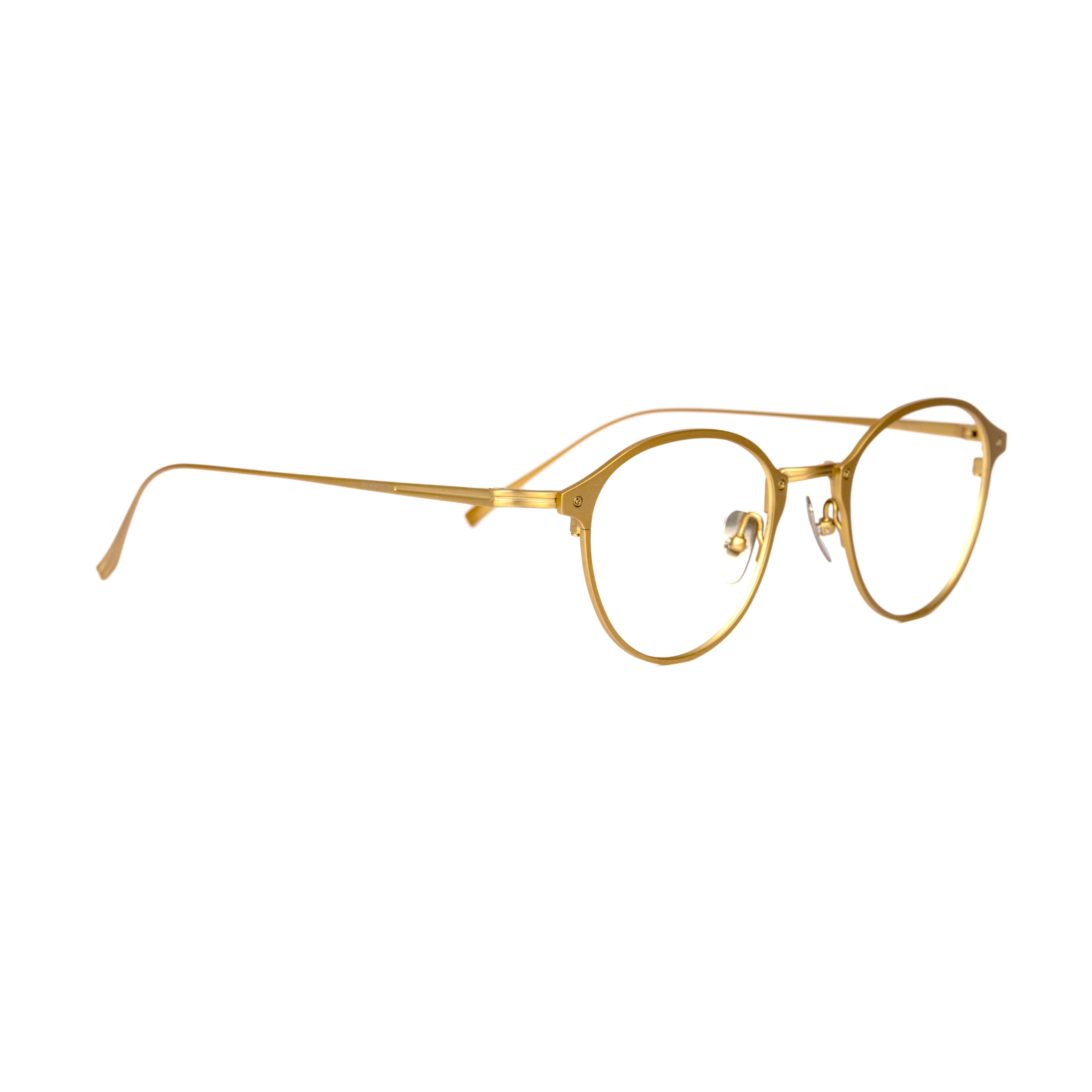 Gold Round Glasses