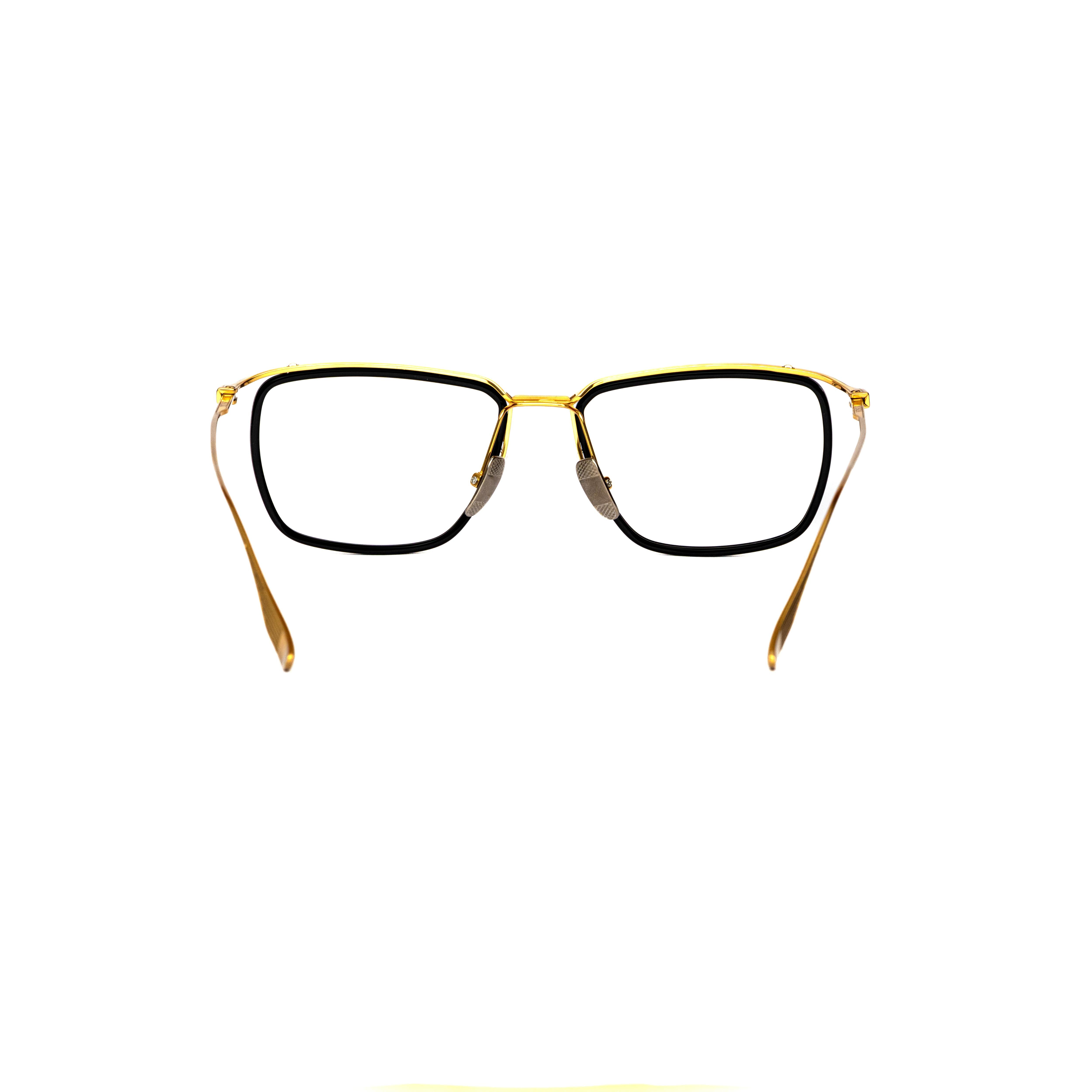 Black Gold Retro Glasses