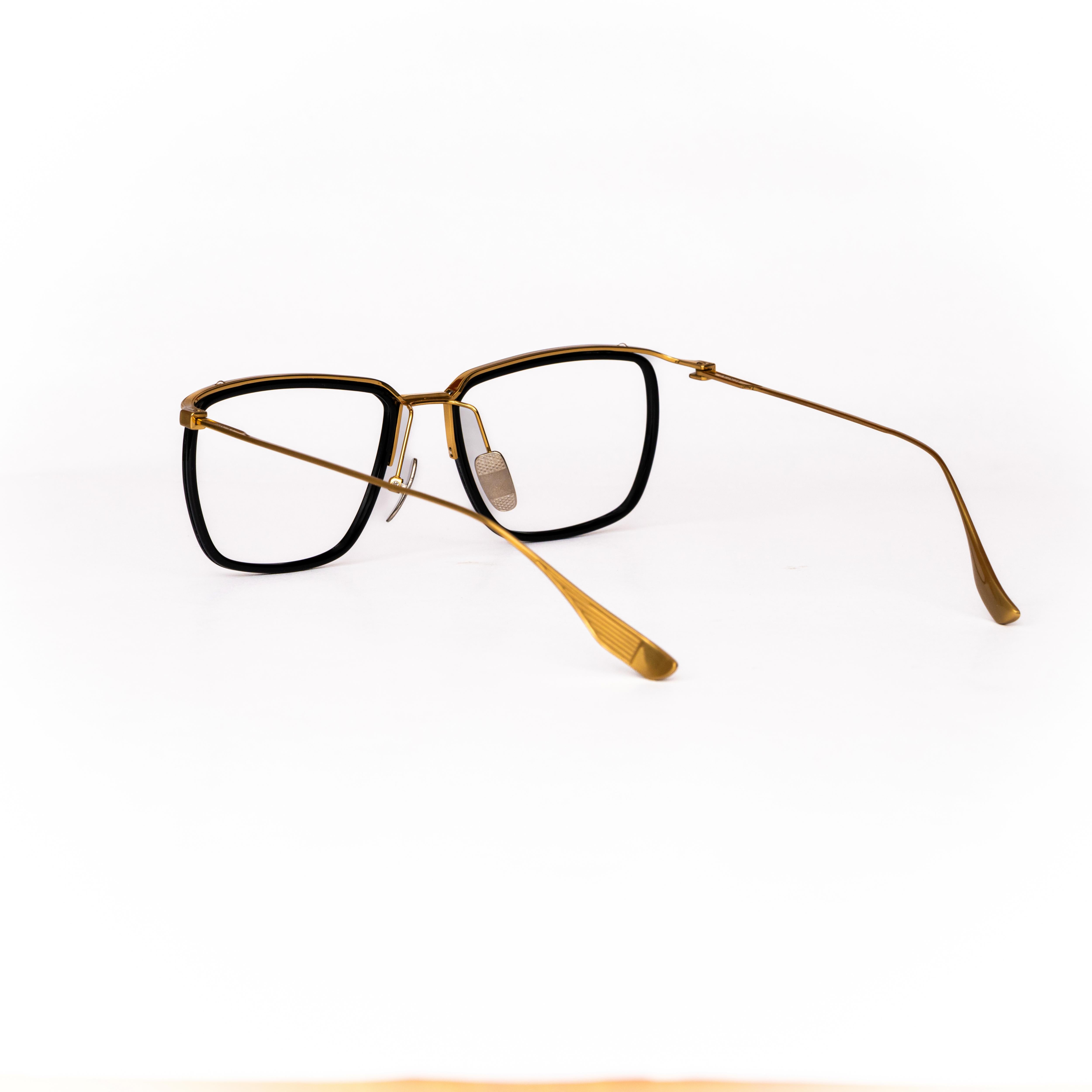 Black Gold Retro Glasses