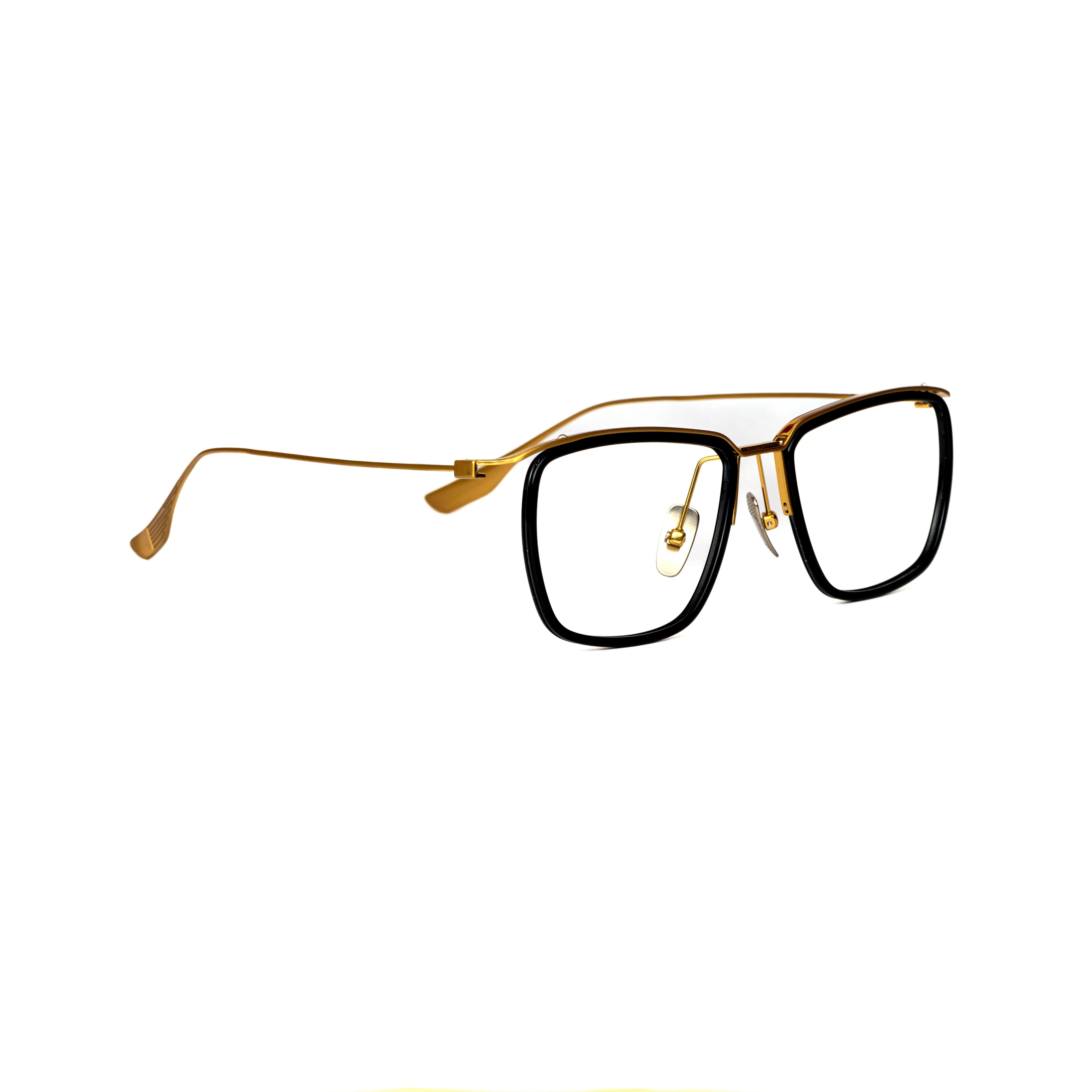 Black Gold Retro Glasses