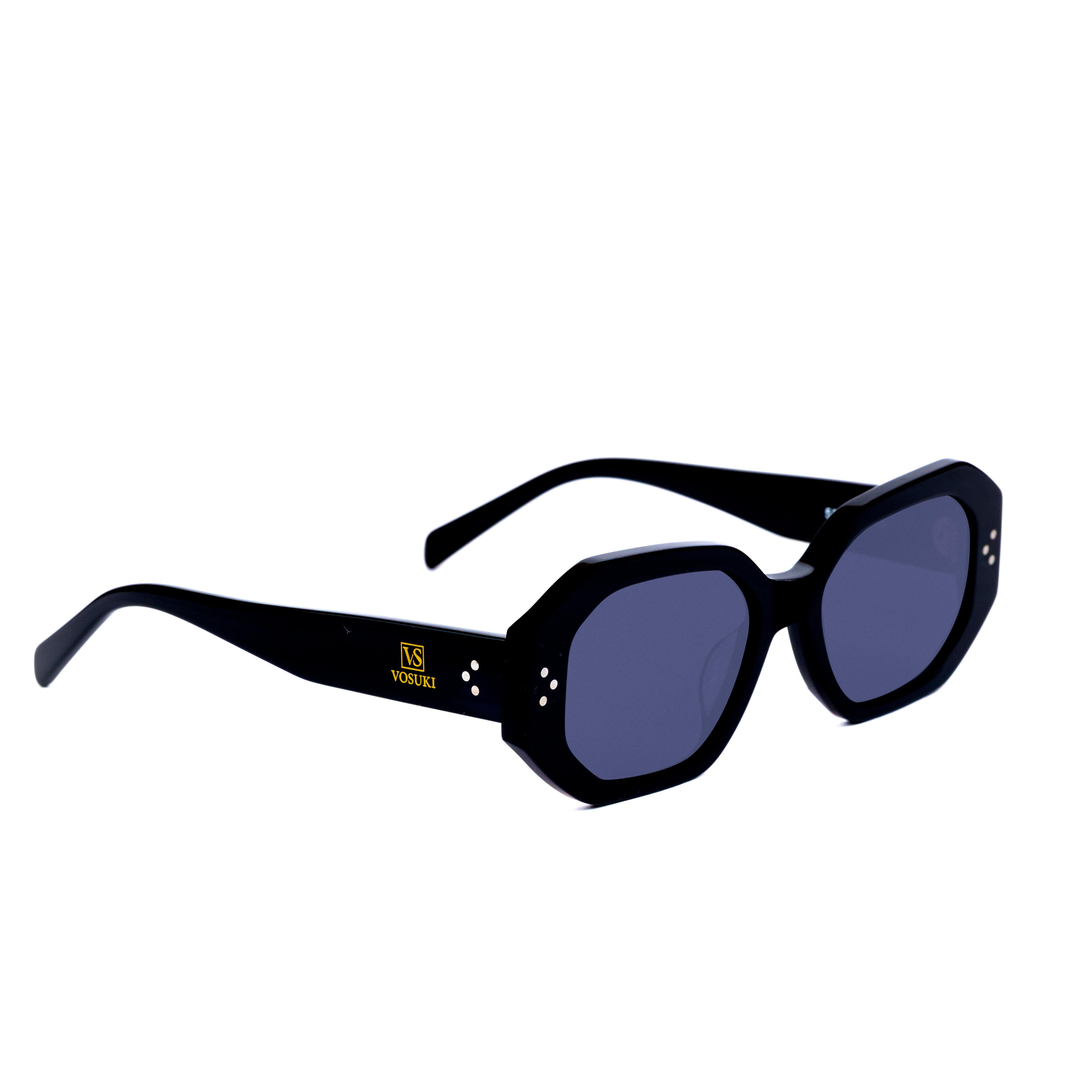 Black Hexagon Glasses