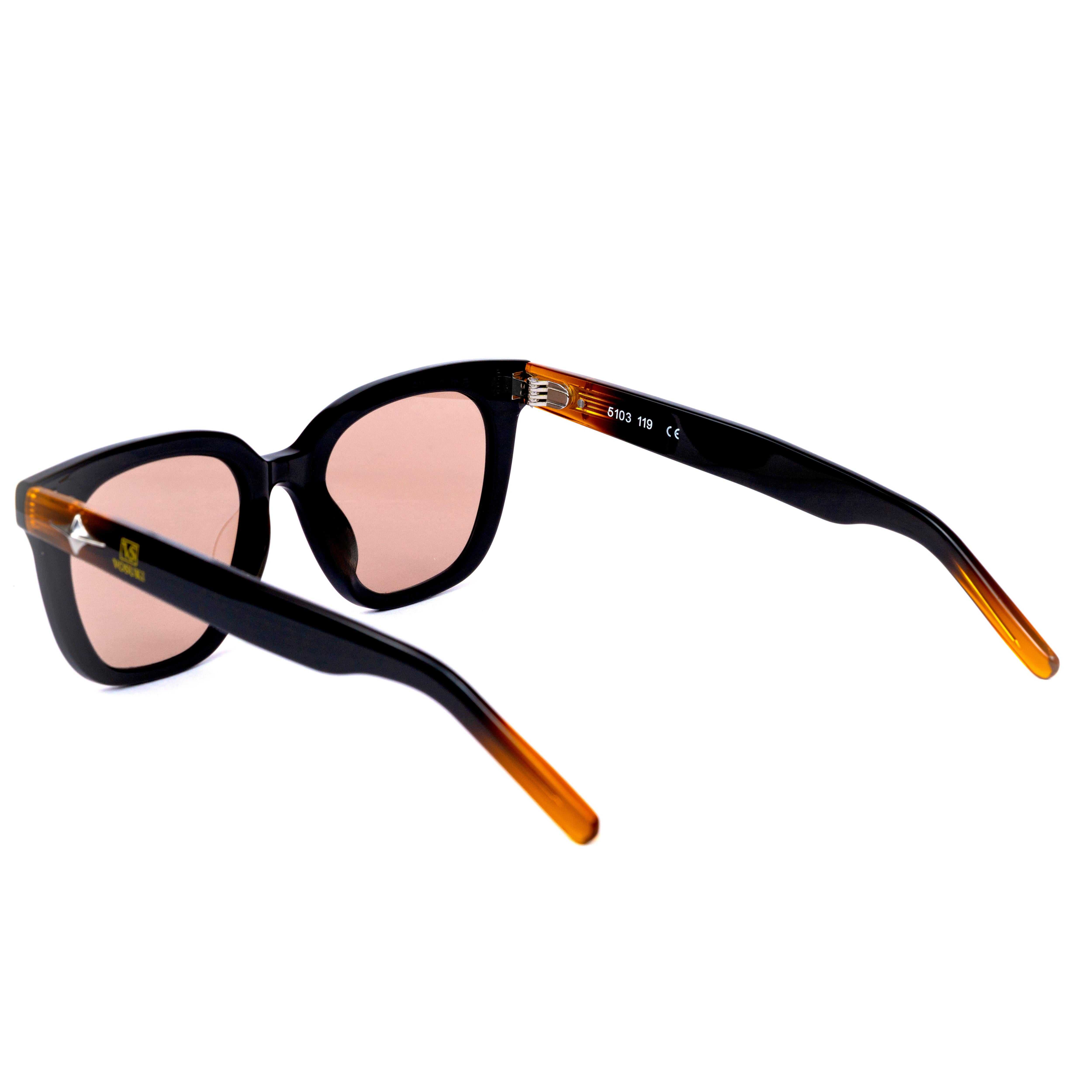 Brown Rectangle Shape Glasses