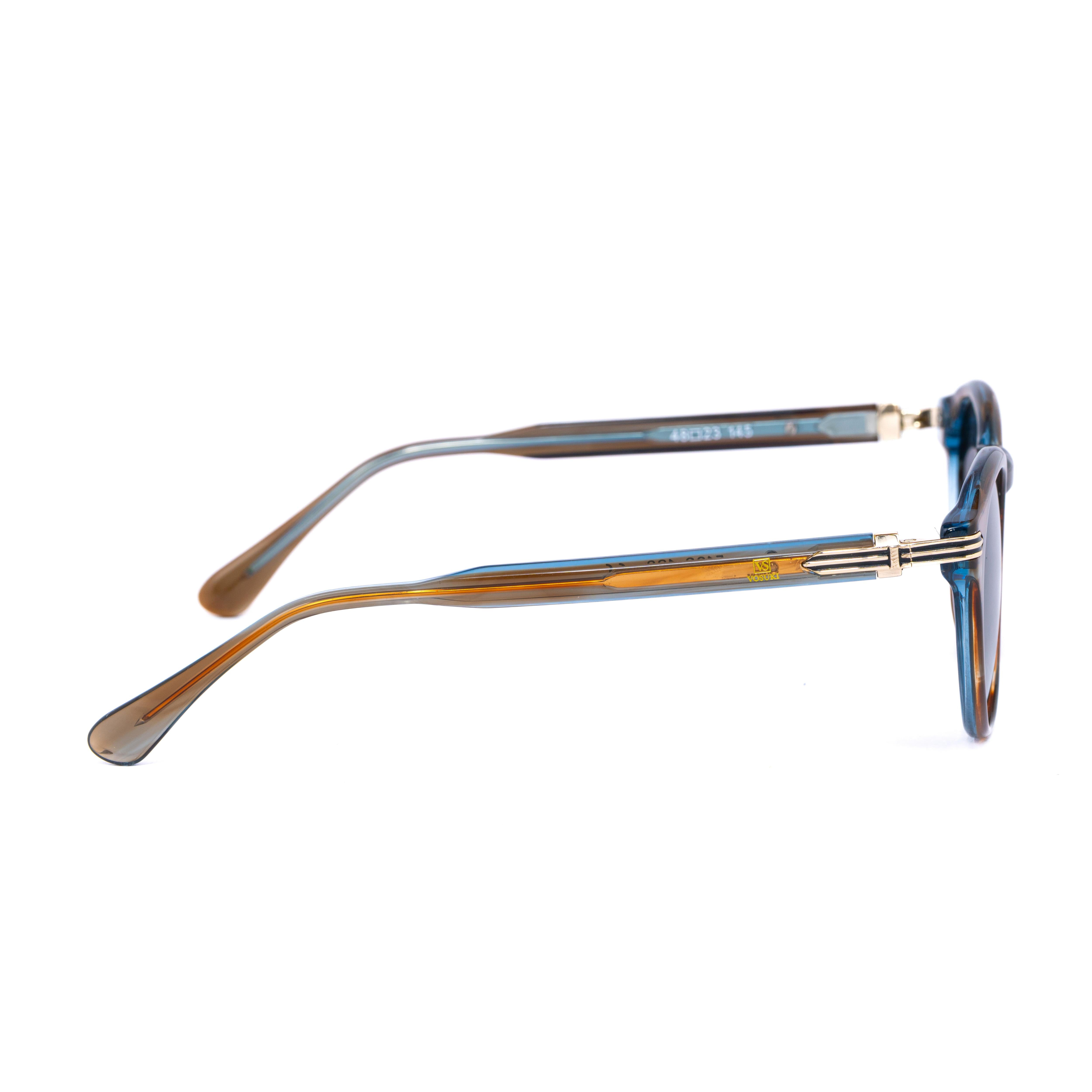 Maroon Round Glasses