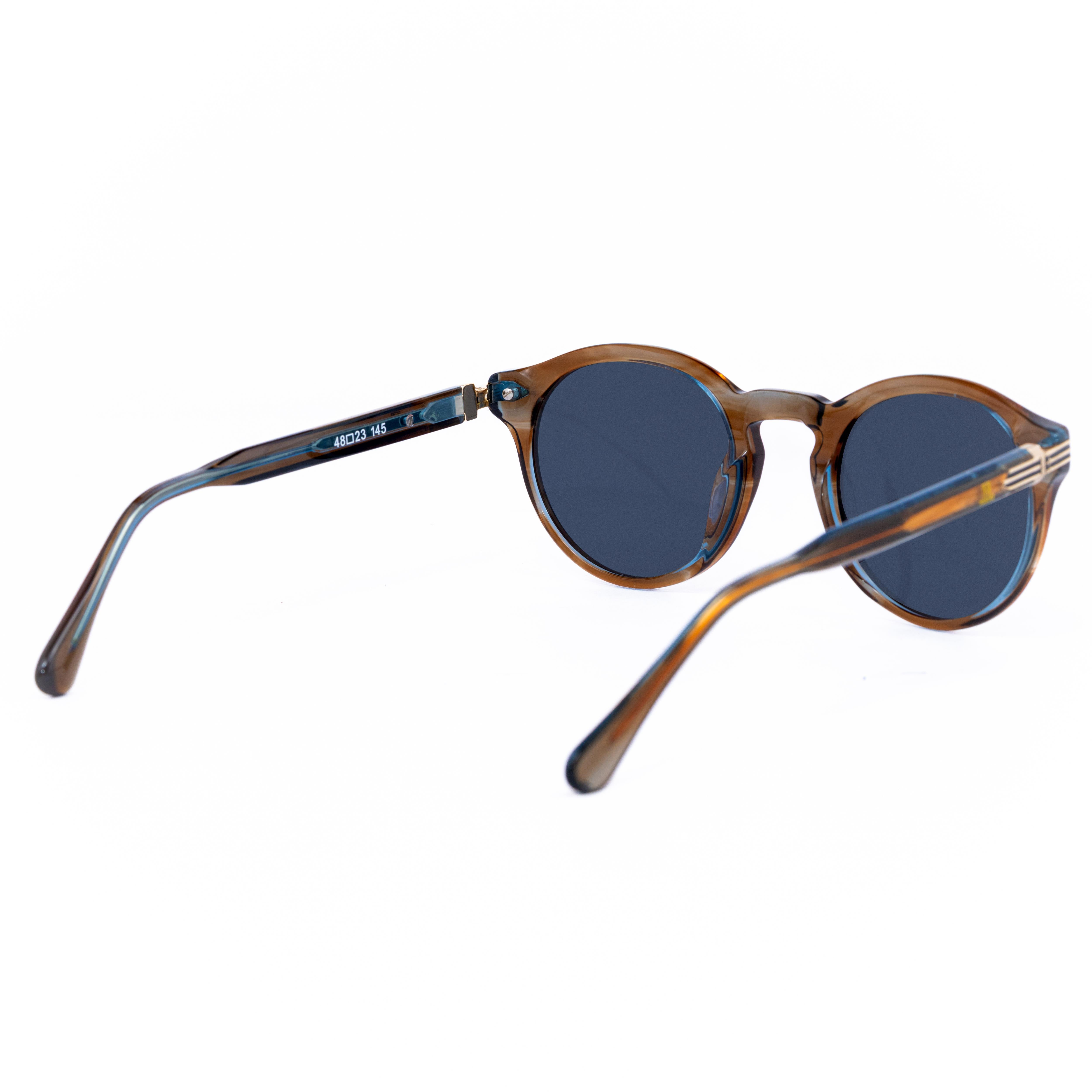 Maroon Round Glasses