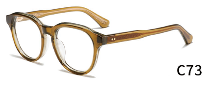 Brown Hexagon Glasses