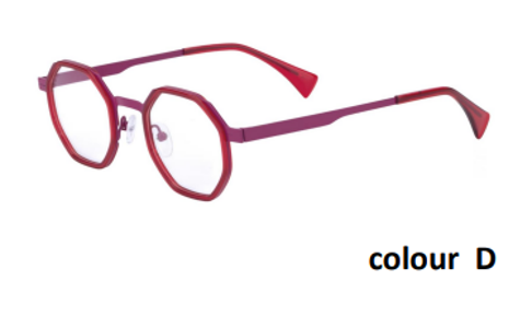 Pink Hexagon Glasses