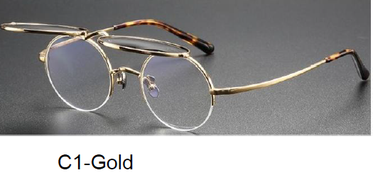 Gold Circle Glasses
